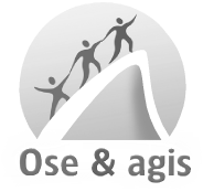 Logo Ose et Agis noir et blanc