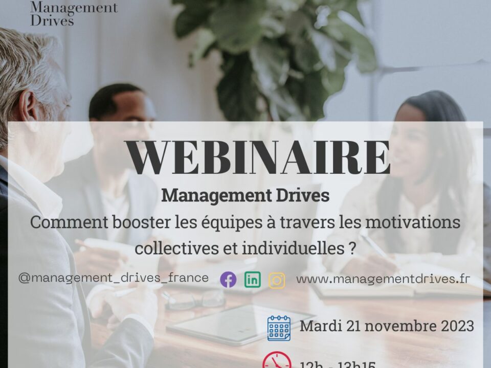 Webinaire Management Drives 21 novembre 2023